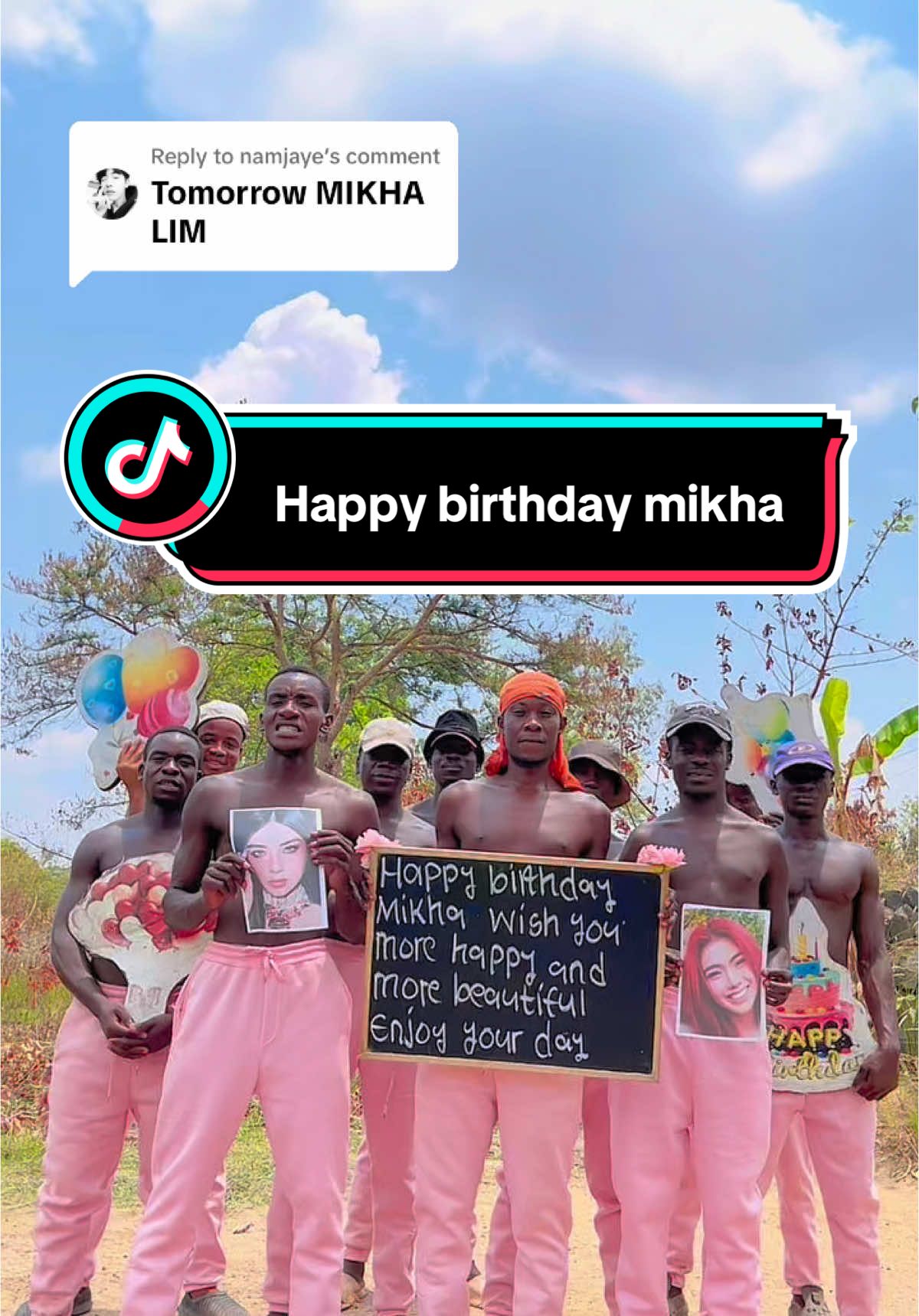 Replying to @namjaye #biniph #binimikha #mikha #mikhalim  Happy birthday mikha @MIKHA LIM. 