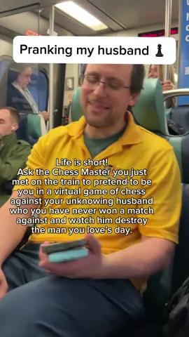 Pranking my husband with a chess master 😂♟️ Okay… MATAN. YOU. ABSOLUTE. LEGEND. 🙌 he helped me pull of the caper of the year. I met Matan on the train and found out he’s not just a chess master — he’s also changing lives through his work with the National Scholastic Chess Foundation, a nonprofit that teaches chess to kids in K–12 schools across the country. 🧠👑 Naturally, I called my husband to challenge him to a “quick match” while I was still on the train… except it wasn’t me playing 👀 It was Matan. 😂 My poor husband got wrecked twice before we even hit Grand Central. RIP, babe — checkmate 💀 But in all seriousness, Matan and the team at NSCF are doing such amazing work helping kids develop critical thinking, focus, and confidence through chess. If you want to support something truly good, go check them out — @NSCFchess on instagram— and consider donating or spreading the word. 🖤 #chess #chesstok #chessmaster #chesstournament #chessgame #chessbroadway #chessmusical #prank #husbandwife #husbandprank #chessprank #nyc #fyp #metronorthrailroad @Metro north rail road #chesscommunity 