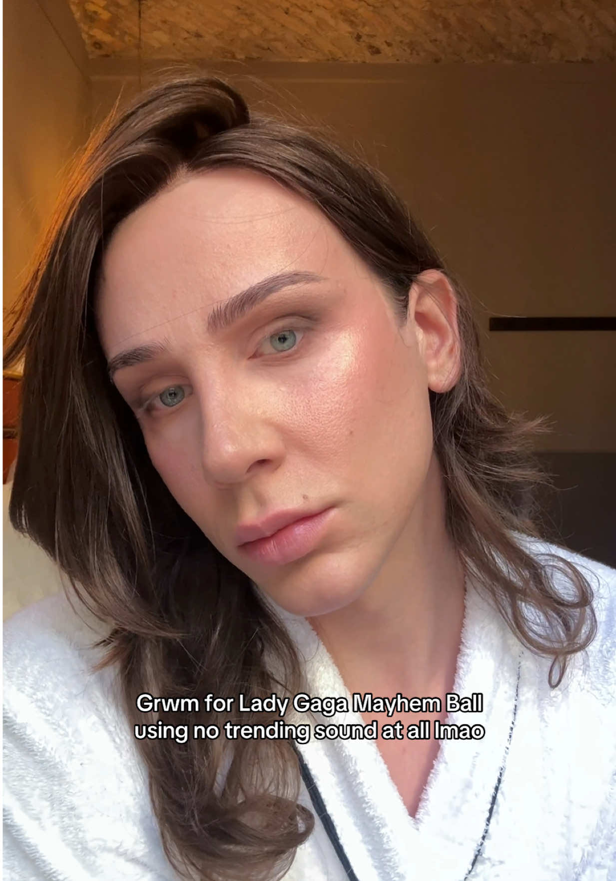 how many Lady Gaga songs do you hear? lol #grwm for #mayhemball #makeup 