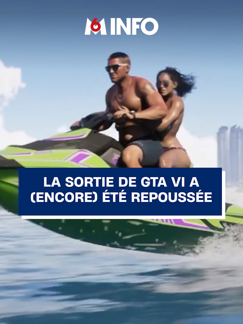 La sortie du jeu GTA VI a encore été décalée... Attendu pour mai 2026, il faudra finalement patienter jusqu'au 19 novembre 2026 (si la sortie du jeu vidéo n'est pas à nouveau repoussée). Sur les réseaux, la tristesse est au rendez-vous. #m6info #sinformersurtiktok #actu #info