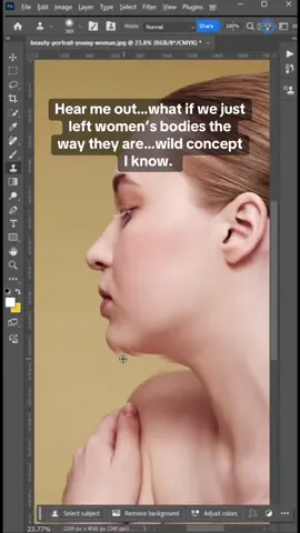 #stitch with @ProPs look, I get it’s an editing tool and probably rage bait but what ifffff….we just left women’s bodies alone. Like. What a concept. And the answer is NOT to use a man’s body either. Liquifying someone else’s body, without their concent, is not the answer. 