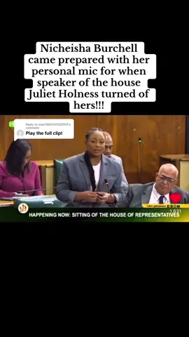 Replying to @User7050147535903  here’s the full clip of Nickeisha fighting for her constituency in the House of Representatives…