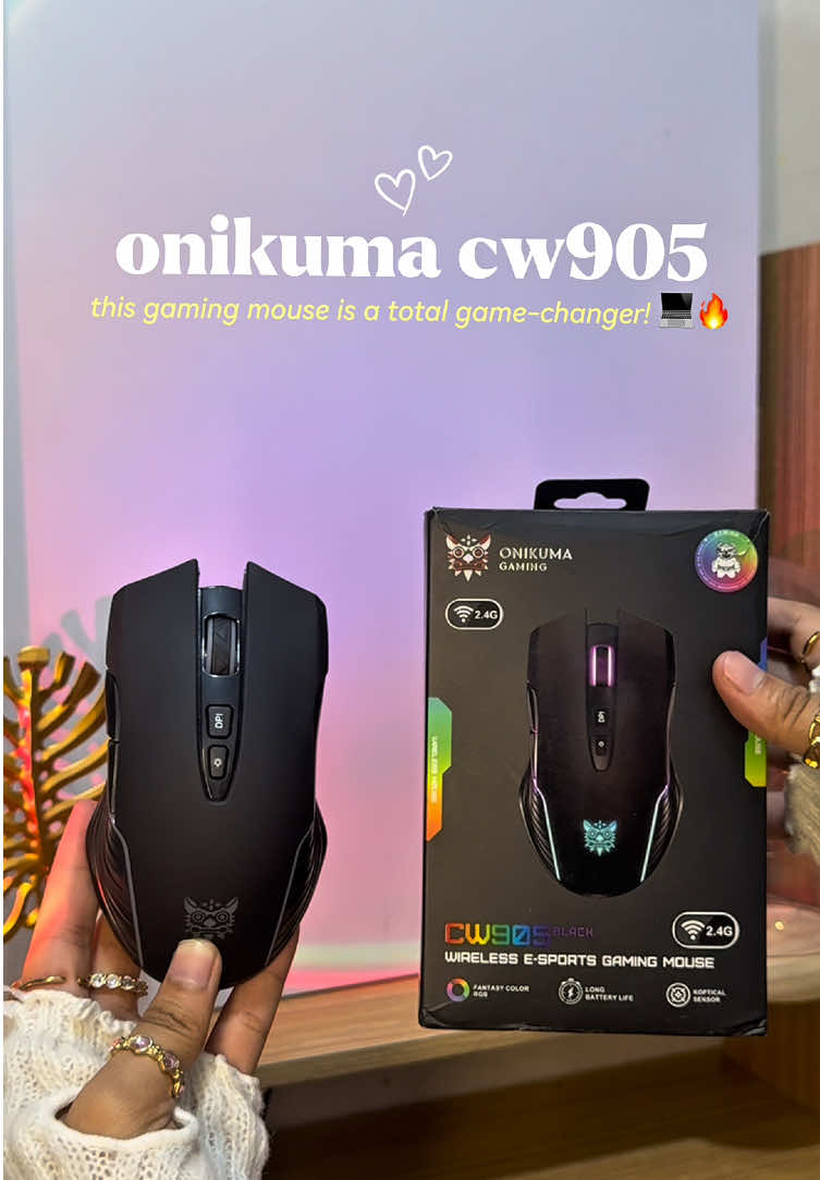 Level up your setup with the ONIKUMA CW905 🔥 wireless + wired, 6400 DPI, and LED lights for the ultimate gaming vibe! @ONIKUMA OFFICIAL #onikuma #onikumamouse #cw905mouse  #gamingmouse #mousegaming 