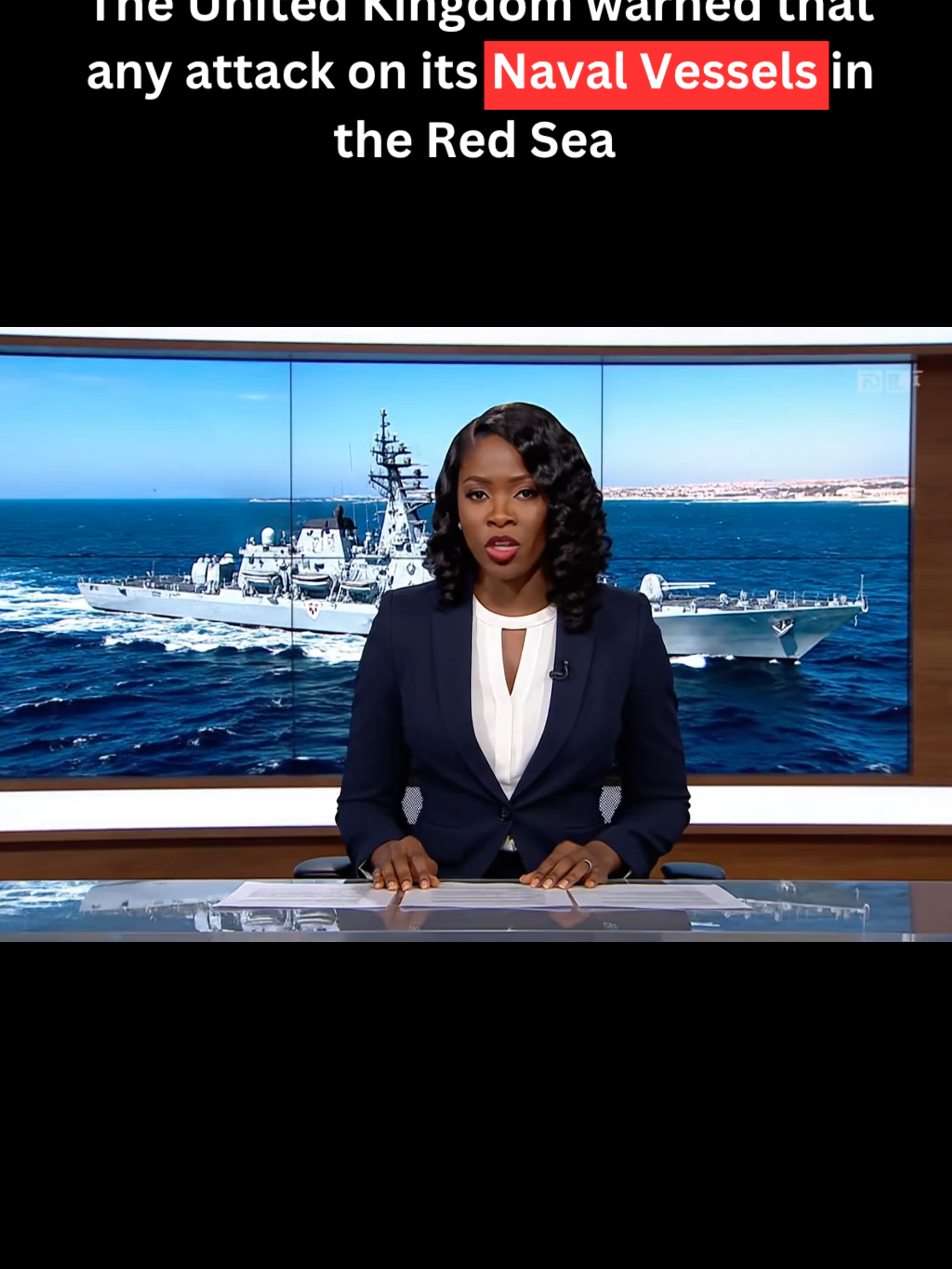 The United Kingdom warned that any attack on its naval vessels in the Red Sea#war #usa #iran #donaldtrumpteam #iranvsisrael #gaza #israel