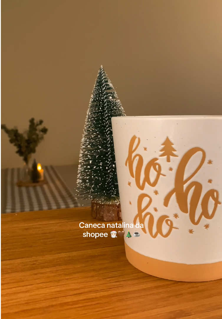 Caneca natalina da shopee 🎅🏻🎄🤎☕️ #canecanatalina #shopeenatal #natal2025 #fy #comprasnatal 