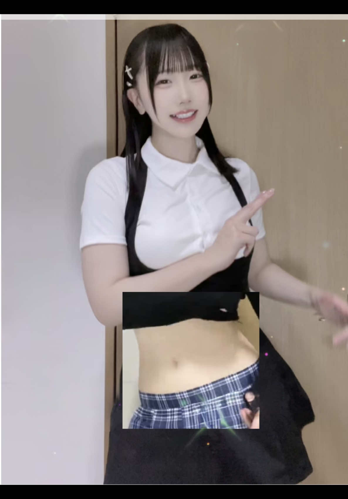 昨日はいいお腹の日だったので✨꒰ᐡ⌯᷄︎  ̫ ⌯᷅︎ ᐡ꒱💗 @AME #いいお腹の日 #へそだし #ミニスカコーデ #ニーハイ女子 #AME可愛い 