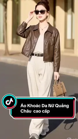Áo Khoác Da Nữ Quảng Châu cao cấp #outfit #thoitrangnu #phongcach #xuhuongtiktok  @Windy ☘️  @Windy ☘️  @Windy ☘️ 