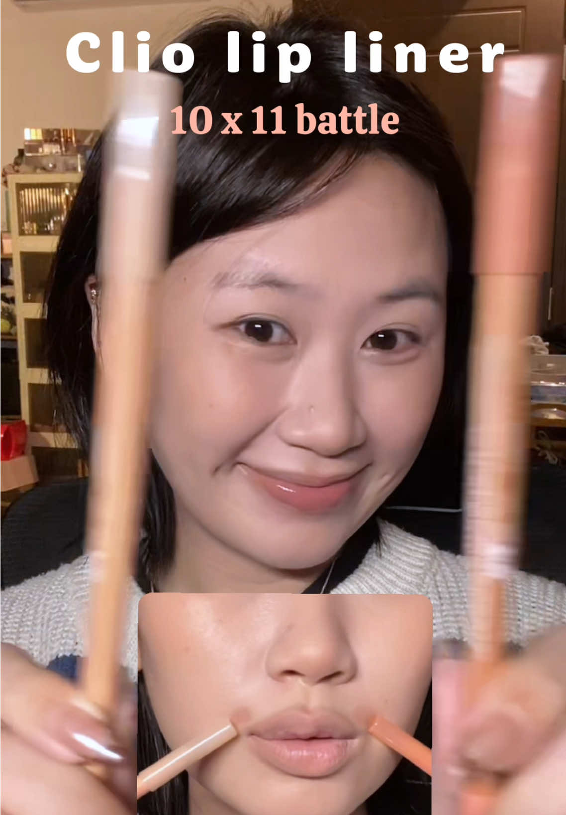 Xóa nạn lú màu 🌚 - phân biệt 2 cây chì kẻ môi gây lú nhất của Clio 😭 #lipliner #chikevienmoi #clio #clio10 #clio11