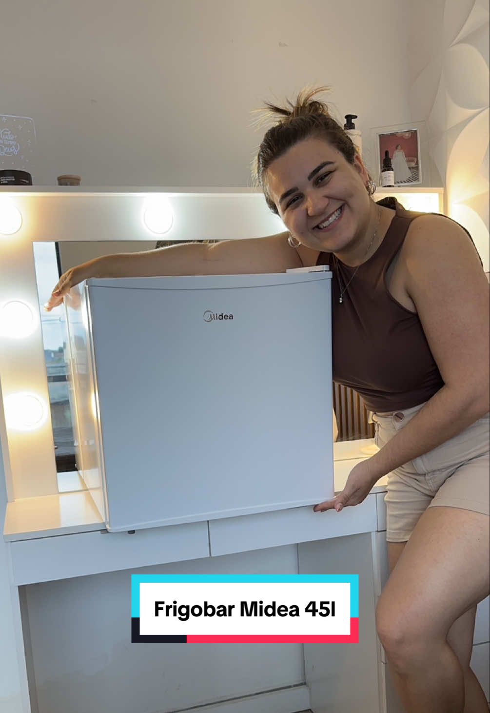 Unboxing Frigobar Novo ❄️✨ Modelo: Frigobar Midea 45L, Branco, 220v, MRC06B1.MRC06B2 #asmr #frigobar #midea #unboxing #fyp 