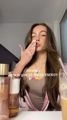 GRWM while kel gives u tips to give off VS ANGEL ENERGYYYYY #grwmforschool #grwmvictoriassecretvibe #victoriassecretenergy #fyp #fürdich 