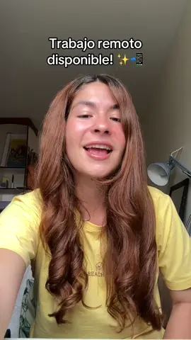 Trabajo remoto disponible! ✨📲 #trabajoencasa #workfromhome #trabajoremoto 