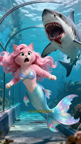 The Mermaid’s Fatal Choice #cat #orangecat #fyp 