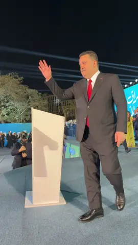 الرئيس يغادر ساحة الاحتفالات بعد لقاء كلمته #رئيس_الوزراء_محمد_شياع_السوداني 