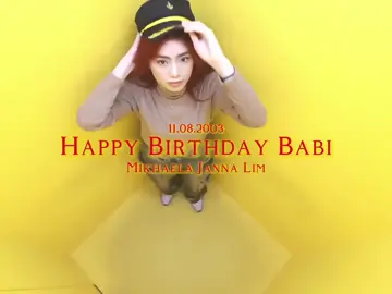 HAPPY BIRTHDAY ABUNJING!!#mikhalim #blooms #fyp #mikha #bini 