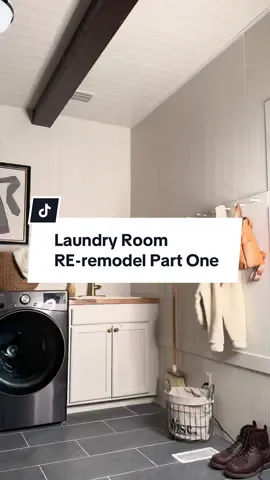 We had to rip out all the flooring, and I just kinda kept going on demo day 😆 We are going to make kind of an awkward space feel so much more functional and be a combo of Butler’s pantry and mudroom and laundry room with LOTS of hidden storage ##roommakeover##homeremodel##laundryroommakeover