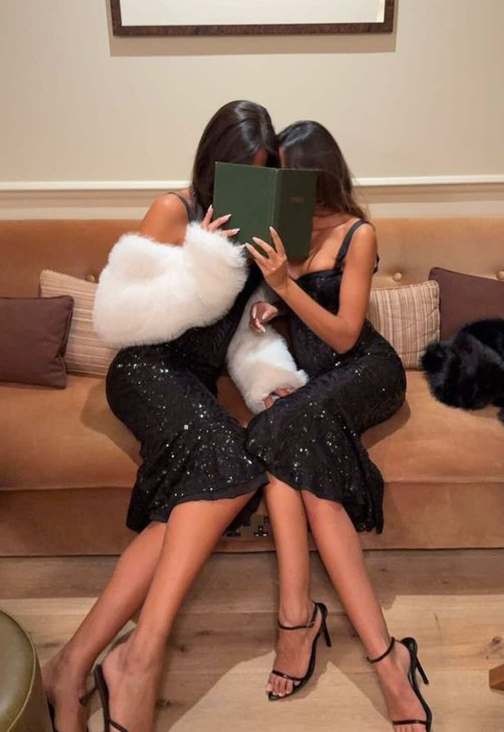 The Rafaella Dress is your winter must-have.  Run, don’t walk, she’s a top pick this season ✨🖤 #fyp #ohpolly #sparklydresses #ohpollydresses #partydress 