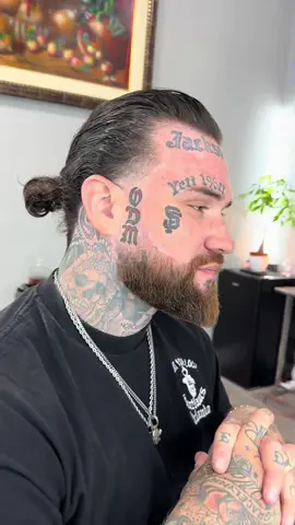 The Tapered Jesus. #tattooedguys #tattooedmen #guyswithtattoos #tattooed #barber 