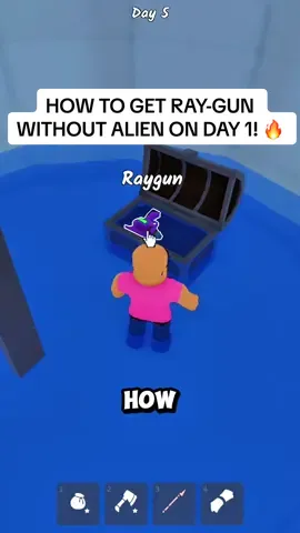 How to get a RAY-GUN on day 1 WITHOUT ALIEN on 99 Nights in the Forest! #roblox #99nights #fyp #robloxfyp #usa 
