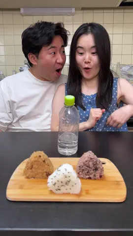 Water bottle flip for food🍙🤣 #challenge #couple