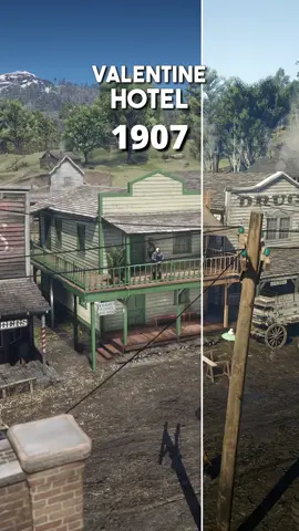 How Locations and Buildings changed over the coarse of the game. 1899 vs 1907 #reddeadredemtion2 #rdr2 #gaming #GamingOnTikTok #reddead #reddeadredemption #originalcontent #playstation #xbox 