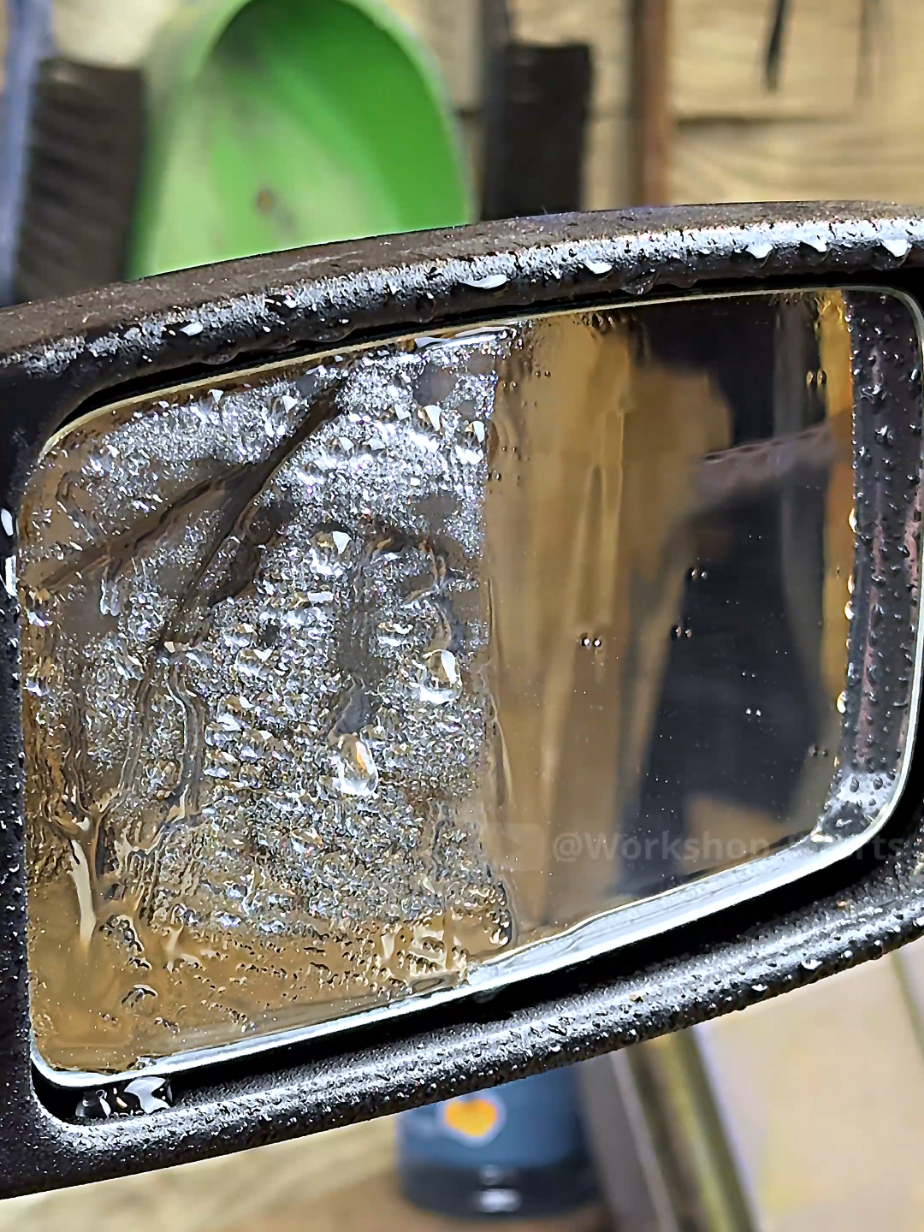 Keep your side mirror clear in rain