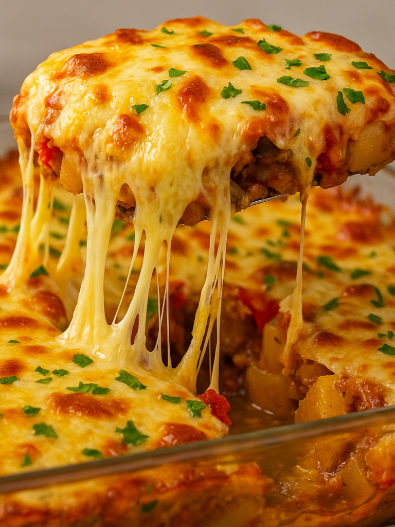 صينية لحم المفروم وخضار بتشبع العيلة كلها بنصف كيلو لحم بس والطعم بيجنن وجبة غداء خفيفة واقتصادية 🍽️ #صينية_لحم مع رباح محمد هالوصفة بتكفي كل العيلة بنصف كيلو لحم بس، طعمها بيشهي والحماس بيبلش من أول رائحة بتطلع من الفرن. الخضار بتجي طرية ونكهات التوابل بتندمج مع اللحم بشكل مرتب. سهلة وسريعة ومناسبة لأيام الغداء المستعجل. شاركوني رأيكم أول ما تجربوها. المكونات الطبقة الأولى: باذنجان كبير، مقشّر نص تقشيرة ومقطع مكعبات 🍆 3 حبات بطاطا مقطعة مكعبات 🥔 ملح حسب الذوق 🧂 كزبرة ناعمة 🌿 زعتر ناشف 🌿 كركم قليلًا ✨ كاري قليلًا 🌶️ فلفل أسود 🖤 زيت زيتون حوالي ثلث كوب 🫗 الطبقة الثانية: بصلة كبيرة مقطعة مكعبات 🧅 حبتان فليفلة حلوة مقطعة مكعبات 🫑 لحم مفروم نصف كيلو 🥩 زيت (4 ملاعق كبيرة) 🫗 ثوم مهروس (ملعقة صغيرة) 🧄 حبتان طماطم مفرومة ناعم 🍅 معجون طماطم (ملعقة كبيرة) 🍅 ملح 🧂 فلفل أحمر 🌶️ فلفل أسود 🖤 نصف كوب ماء 💧 الطبقة الأخيرة: جبنة مبشورة أو شرائح حسب المتوفر 🧀