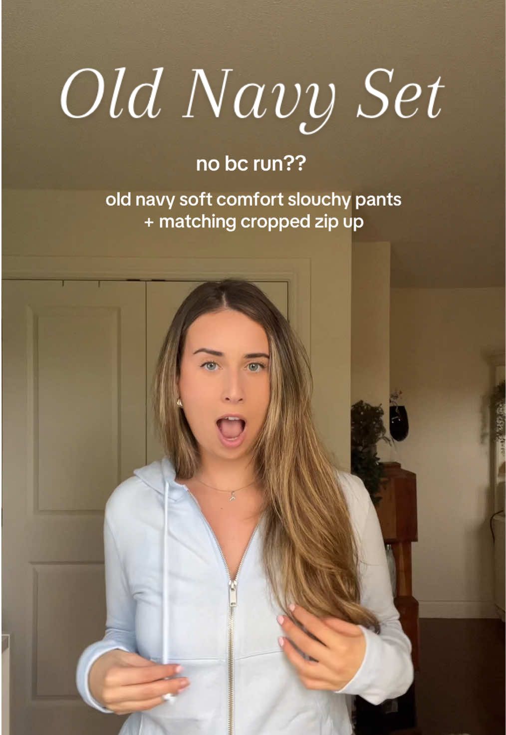 calling all the light blue girlies ❄️🤩🦢 on sale at old navy 🤩❄️🦢 the most perfect frosted blue soft comfort slouchy set with matching cropped zip up.  thank me later this is my new favourite set 🤩 !!! @Old Navy  #oldnavyhaul #oldnavyfinds #oldnavyset #sweatsuit #oldnavystyle 