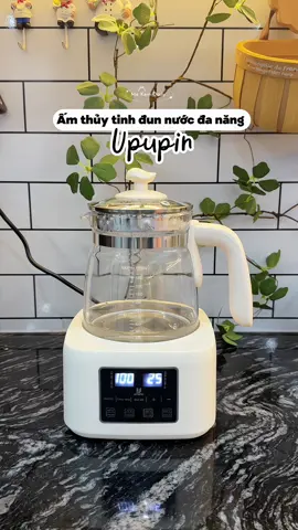 Sắm được em bình thủy tinh đa năng Upupin quá ưng lun 😍 #mekemdaily #giadung #amsieutoc #upupin #review 