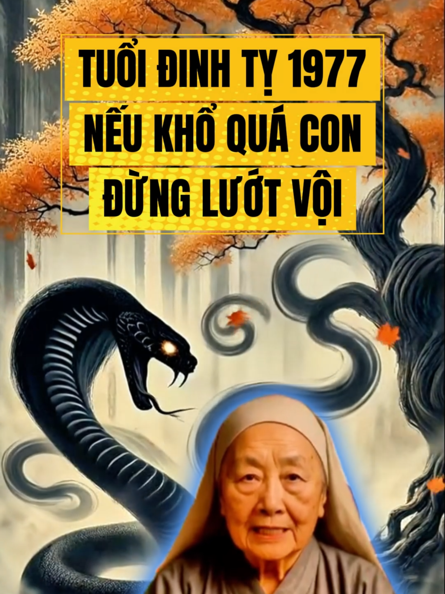 Đinh Tỵ 1977 - nếu khổ quá hãy nghe đại sư bà bà tâm sự nhé! #mayman #tailoc #phongthuy #tuvi #phongthuytamlinh #12congiap #tamlinh #tuvi12congiap #daisubaba #dinhty1977 #1977 #tuoity🐍