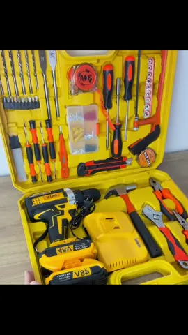 Vem ver nossa maleta de ferramentas completa com parafusadeira e furadeira!