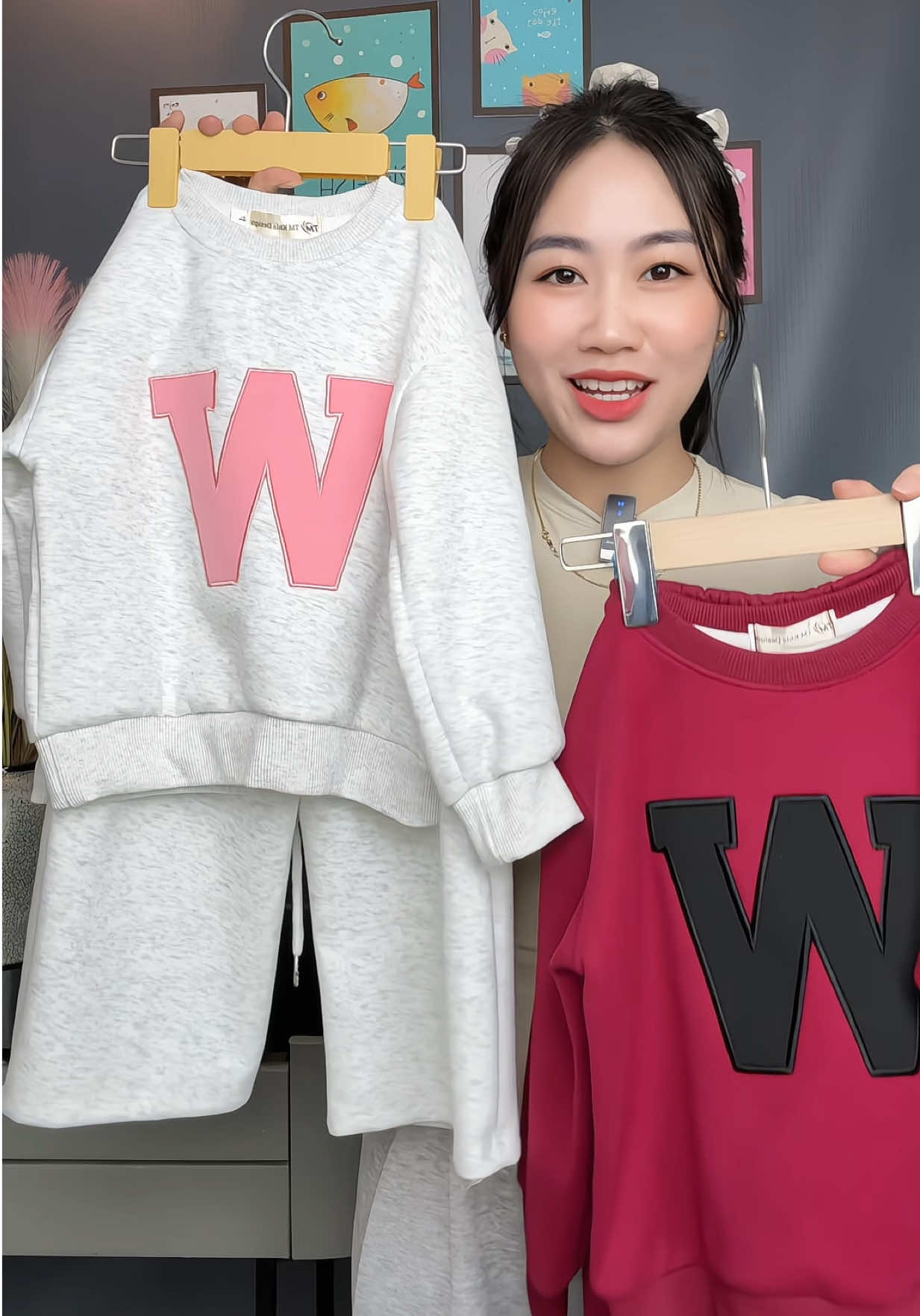 Set nỉ 2 da xinh cho bé các mẹ ơi #thoitrangchobe #setxinhchobe #setthudongchobe #setdaitaychobe #setnichobe 