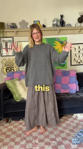 ep 2 yay upon further consideration … (aka while editing a day later) … I don’t love this outfit LOL but whatever the internet isn’t for perfection and i did wear it all day feeling very cozy so 🐿️ grey sweater was less pilgrim I think IDK what do u think  #OOTD #fashion #fitcheck #sfbayarea 