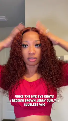 Finally got my hands on this @UNice Hair @UniceHairCo 7X5 Bye Bye Knots Jerry Curly Wig and I love it! Get yours from the orange shopping cart right here on tiktok shop #tiktokshopblackfriday #unicehair #byebyeknotswig #gluelesswig #jerrycurlywig 