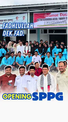 Peresmian  Satuan Pelayanan Pemenuhan Gizi (SPPG) dibawah Yayasan Gereudong Masa Depan (GMD) progam Makan Bergizi Gratis di seunuddon Aceh Utara. #fadhlullahdekfad #wagub #aceh #mbg 