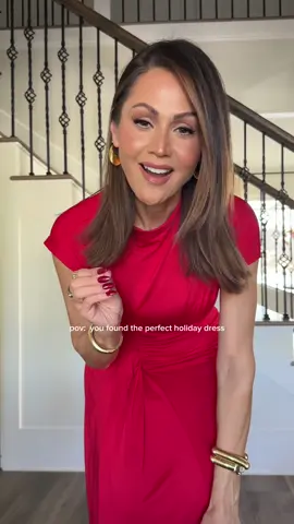pov: you found the perfect holiday dress and it’s under $50! 🤌🏻❤️ Click the link in my bio to shop!  Pov: ¡encontraste el vestido de vacaciones perfecto y cuesta menos de 50 dólares! 🤌🏻❤️ ¡Haz clic en el enlace de mi biografía para comprar! @@Amazon @@Amazon Fashion##amazonfinds##amazonstyle##foryourpage##reddress##holidayfashion