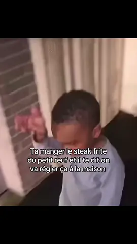 Ta manger le steak frite du petit reuf et il te dit on va régler ça à la maison 😂😂😂 #tiktokfrance #humour #famille #mdr #ahaha 