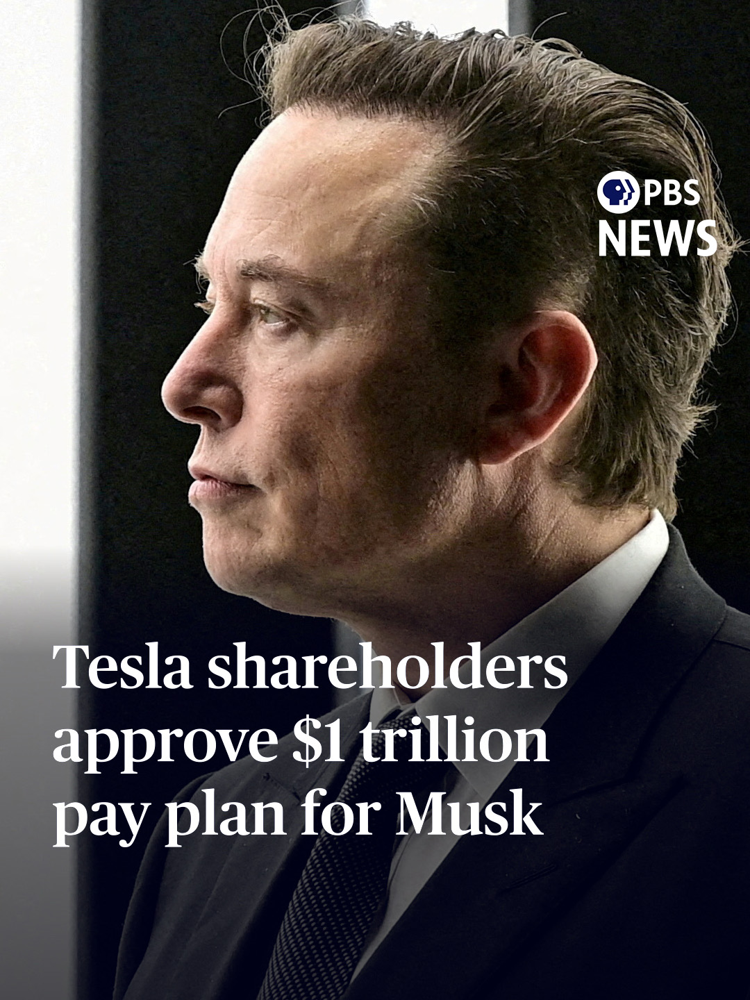 Tesla shareholders on Thursday voted to approve a pay package that could make Elon Musk the world's first trillionaire. To reach that mark, the Tesla boss would have to meet several ambitious financial goals over the next decade. The vote follows weeks of debate over Musk's management of the electric carmaker and whether any corporate leader should get that kind of money, with small investors and even the pope weighing in. #news #pbsnews #tesla #elonmusk #musk #shareholders #pay #trillionaire