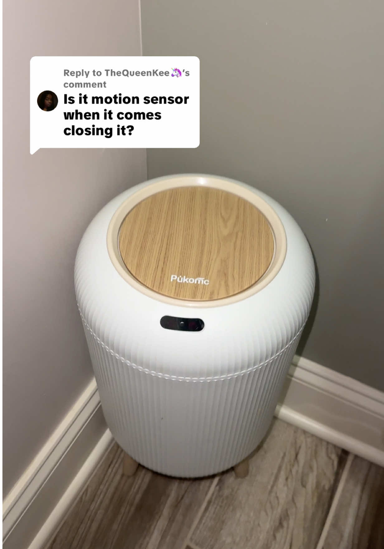 Replying to @TheQueenKee🦄 This is a bathroom upgrade MUST! It's motion sensored so you don't have to touch, see or smell trash. And yes the lid automatically shuts down too 🤗 Click the orange cart to see the sale price! #dormroom #bathroom #bathroommakeover #touchlesstrashcan #tiktokshopblackfriday