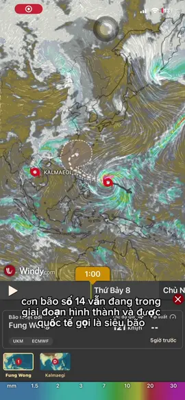 Cập nhật cơn bão 14 Fung Wong#bao14 #baolu #baofungwong