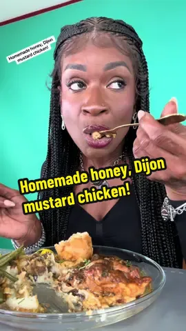 Homemade honey, Dijon mustard chicken!
