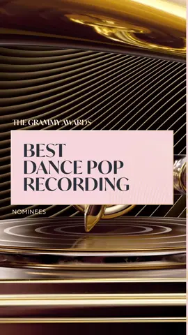 Congratulations 2026 #GRAMMYS Best Dance Pop Recording nominees: 🎵 @Selena Gomez & @benny blanco - 