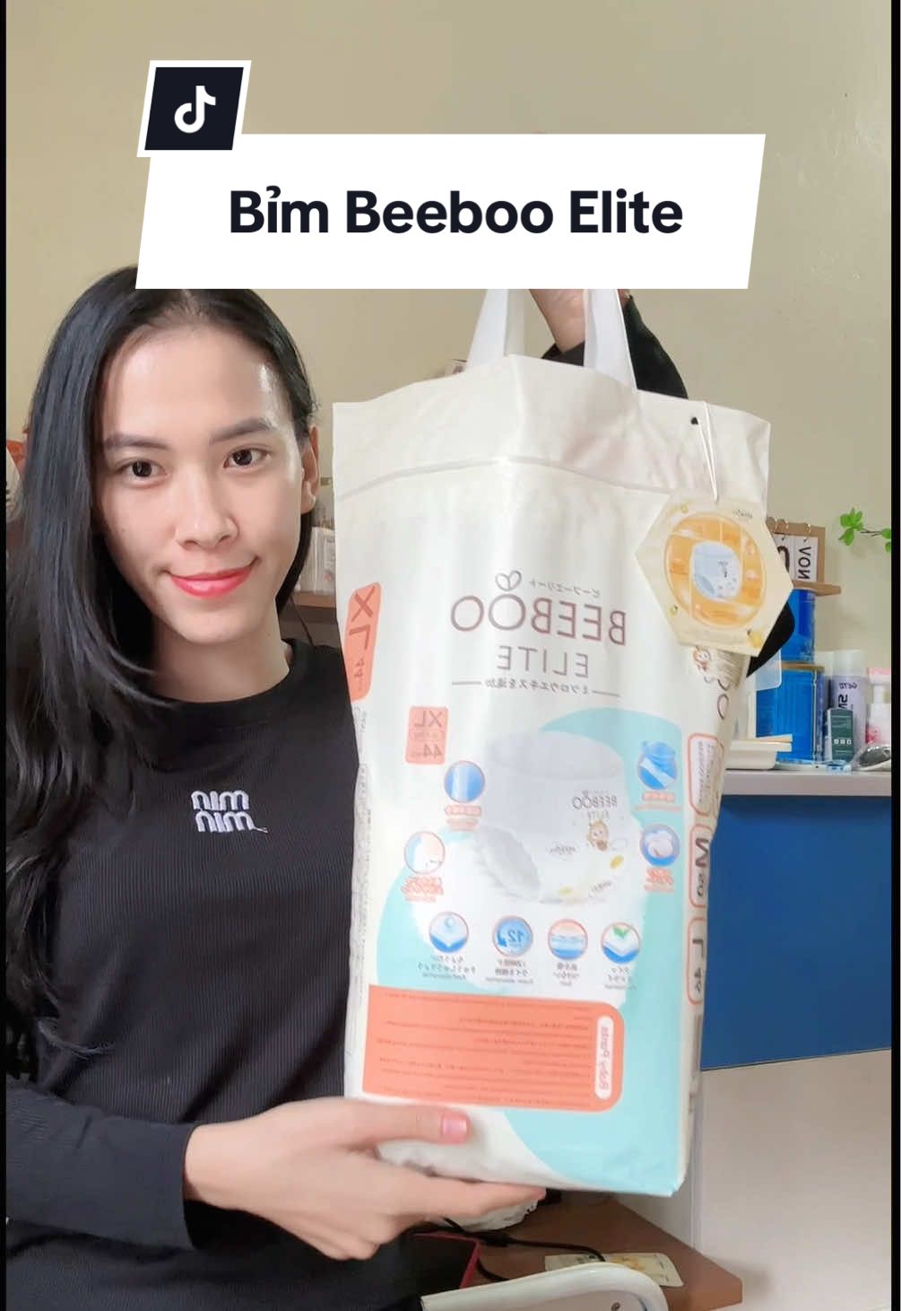 Đã mềm mổng lại chứ tinh chất sáp ong trắng, nên là con mặc dịu nhẹ lắm luôn #beebooelite #bỉm #bimchobe 