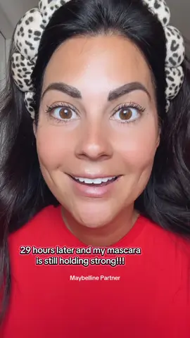 I thought @Maybelline NY was crazy when they said this mascara was good for up to 24 hours ladies I am going on our 29! Other than the side that I slept on, my lashes are still lifted, still looking for and still slaying! #maybellinepartner #maybellinemascara #mascarareview #makeuptipstiktok #mascara 