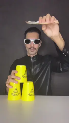 My own style of “cup stacking” in a space-themed version.. ☄️ #fyp #best #trick #speed #viral