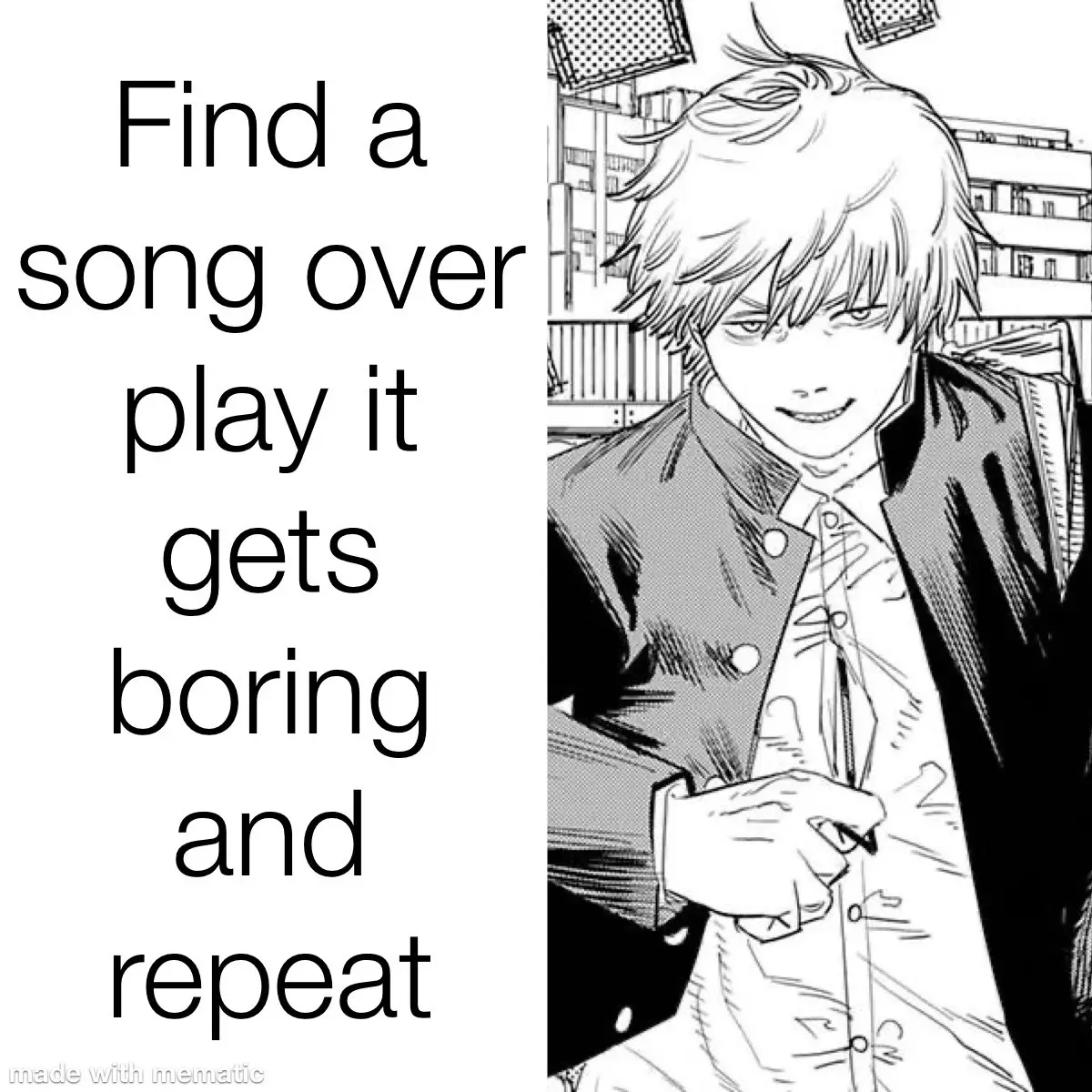 Real? #repost #denji #relatable #chainsawman #slideshow