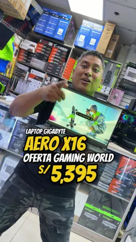👑 ¡Mi king! Ya tenemos la nueva Gigabyte AERO X16. 💻 Pantalla: 16” 2K QHD | 165Hz ⚙️ Procesador: AMD Ryzen AI 7 350 🎮 Gráfica: GeForce RTX 5060 8GB GDDR7 💾 Memoria: 16GB DDR5 (expandible hasta 64GB) 🔋 Almacenamiento: SSD 1TB ⌨️ Teclado: Retroiluminado RGB | Diseño Golden Curve 📶 Conectividad: Wi-Fi 6E | Bluetooth 5.2 | Puertos USB completos 🎁 Incluye: Mochila de regalo 🔥 Disponible en Gaming World  📲 ¡Pídela en nuestra web o visítanos en tienda! #GamingWorld #Gigabyte #AEROX16 #LaptopGamer #RyzenAI  