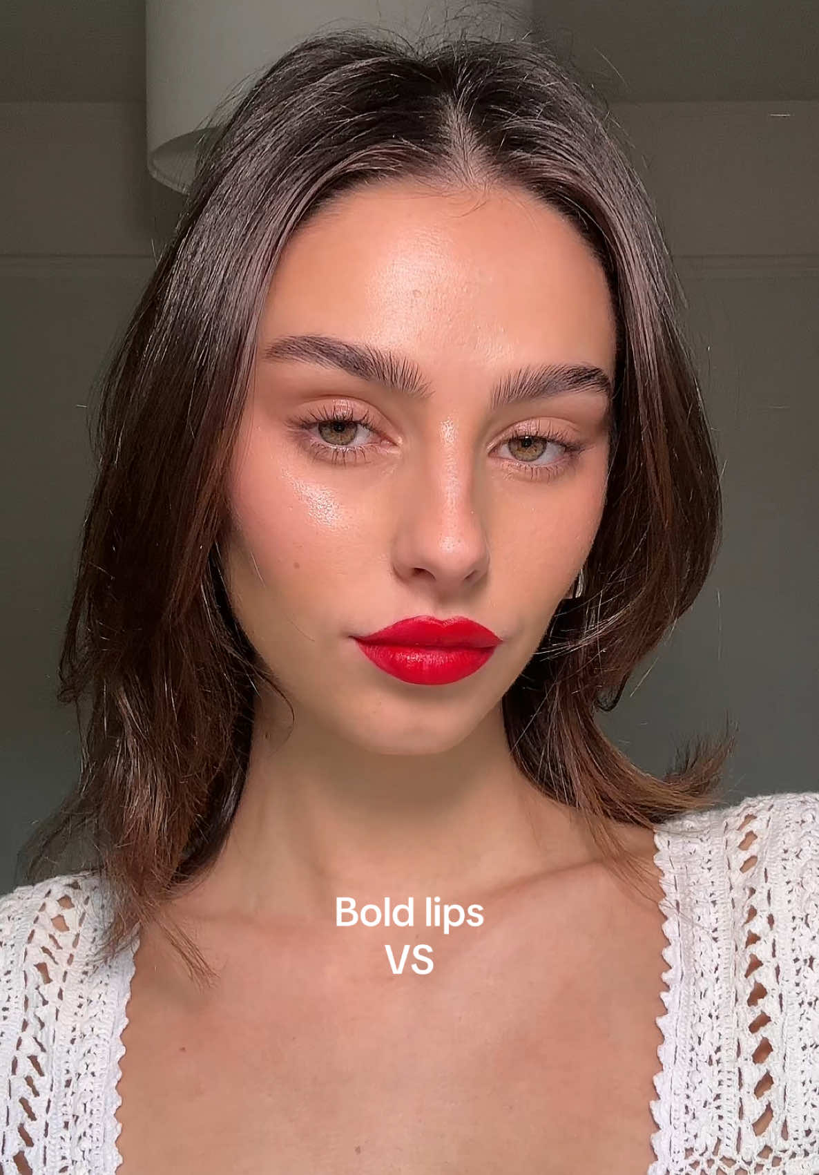 Which one’s better? #makeup #boldlip #boldeyemakeup 