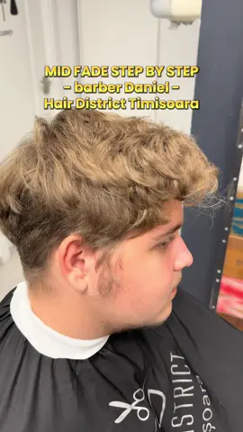 Mid fade 🔥 - echilibrul perfect pentru un look fresh și modern. Barber Daniel @visăgan.daniel  Hair District 📍 Timișoara, Str. Zimbrului 11 https://hairdistrict.ro/programari/ #tuns #tunsbarbati #midfade  #midfadehaircut #salonfrizerie     