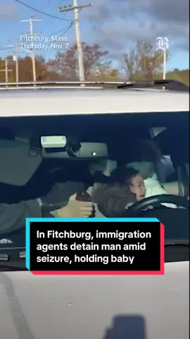 A man in Fitchburg appeared to suffer a seizure while holding his young daughter as immigration authorities tried to detain him, while bystanders pleaded for his safety, according to video of the incident Thursday. The video shows a struggle inside the car, while bystanders yell, “he’s having a seizure.” A Fitchburg police officer is heard yelling, “back up.” “They’re trying to rip the baby out of her hand,” one person says. Head to the link in our bio to read the full story. Reporting by Laura Crimaldi Video edited by Randy Vazquez/Globe staff #immigration #massachusetts #fitchburgma #immigrationnews