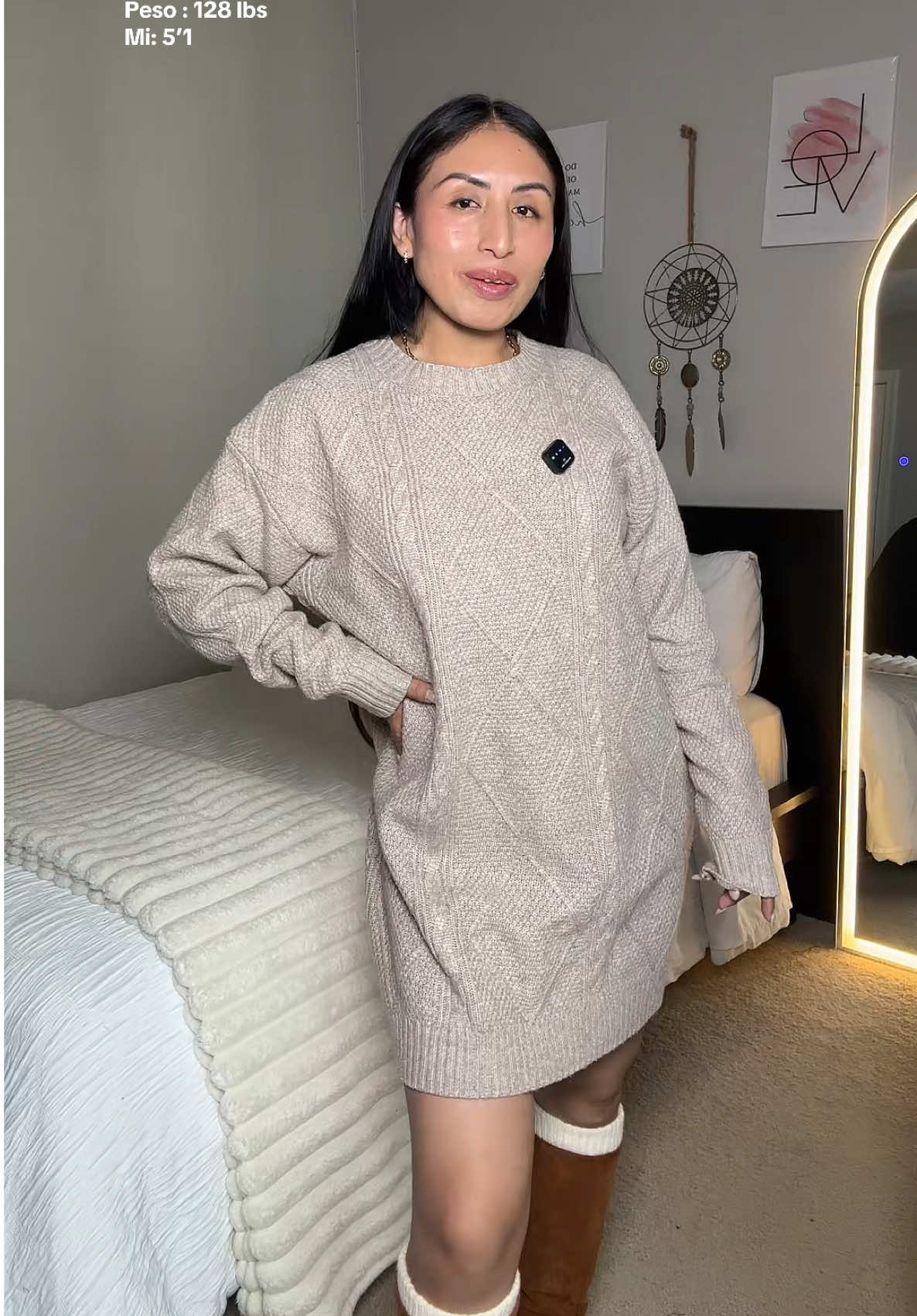 Vestido oversize #vestidos #dress #winterdress #oversizedsweater #blackfriday 